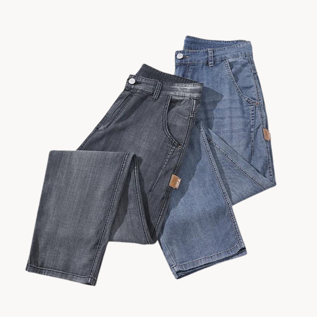 Heren Loose-Fit Jeans Retro Stijl Casual