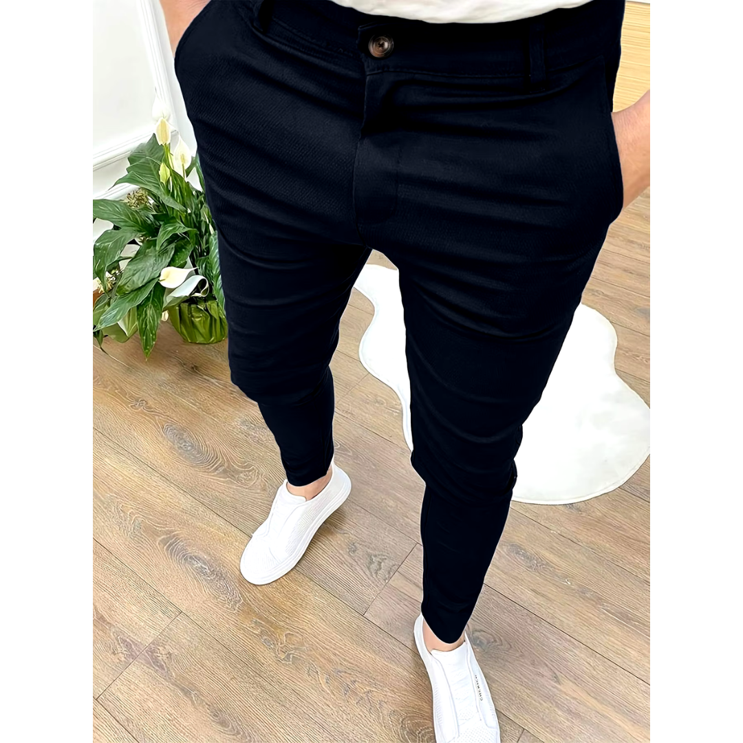 Siem Heren Chino Jogger Slim Fit Comfortabele Broek