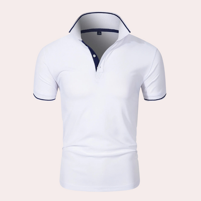 Witte Heren Polo Klassiek Elegant Tiberius
