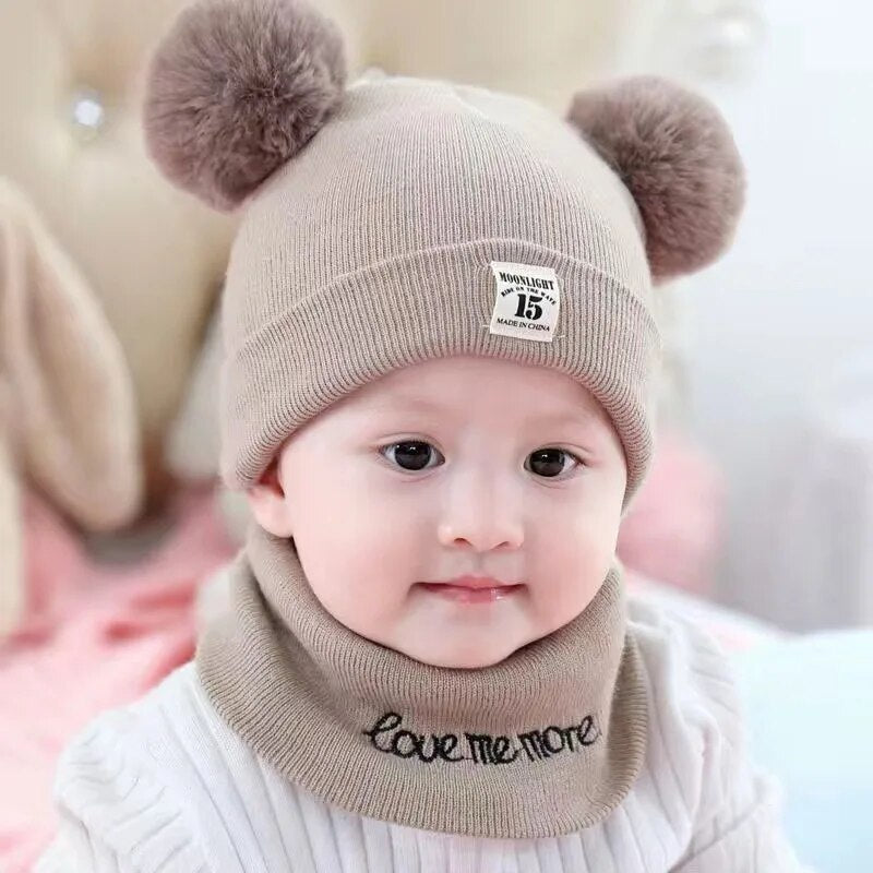 Kinder Muts Warm met Pompom Winter