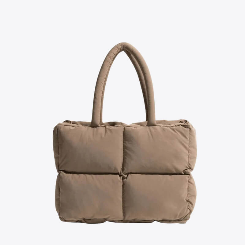 Dames Puffer Tote Tas Zwart Modieus Design