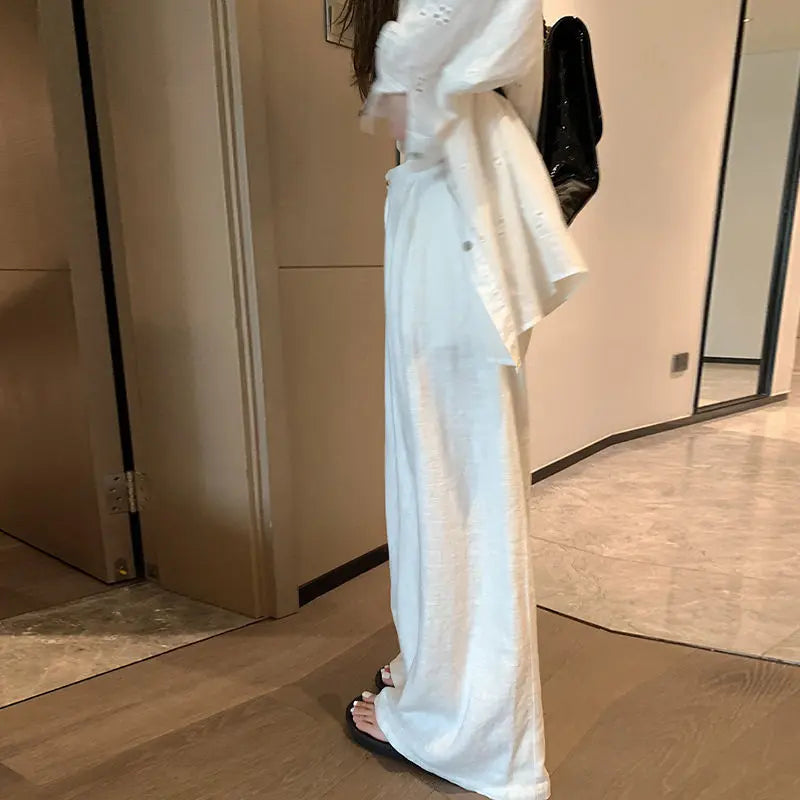 DazzleTrend oversized linnen broek