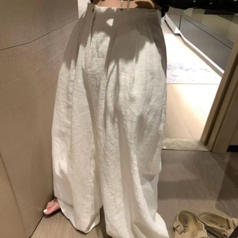 DazzleTrend oversized linnen broek
