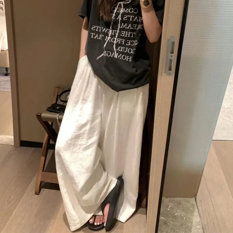 DazzleTrend oversized linnen broek