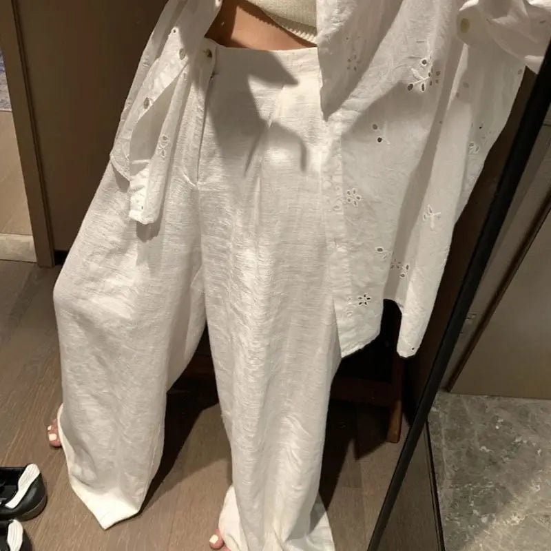 DazzleTrend oversized linnen broek