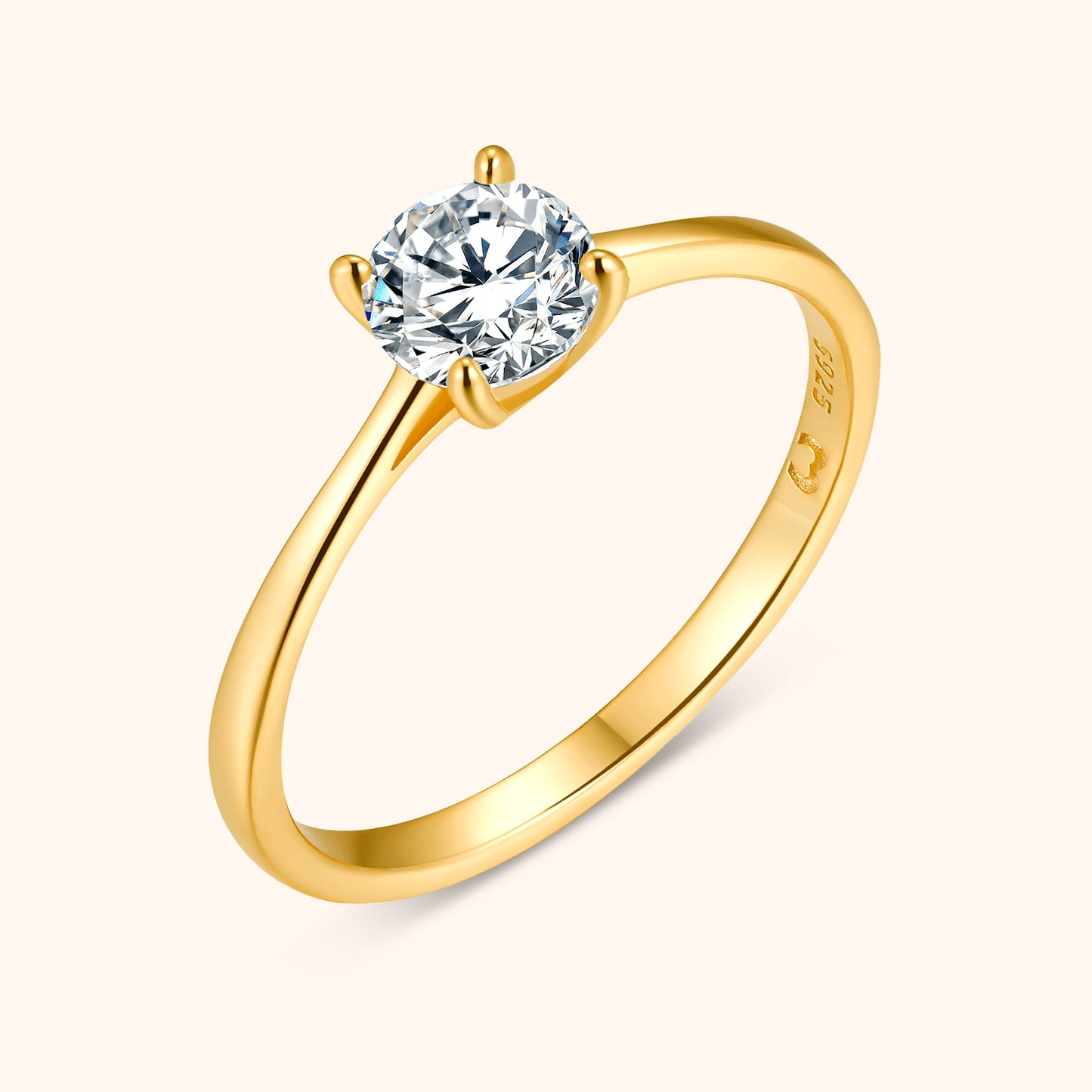 Zirkonia Verlovingsring Elegant Simpele Ontwerp