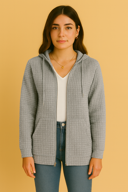 Dames Vest Capuchon Waterdichte Structuur Stof