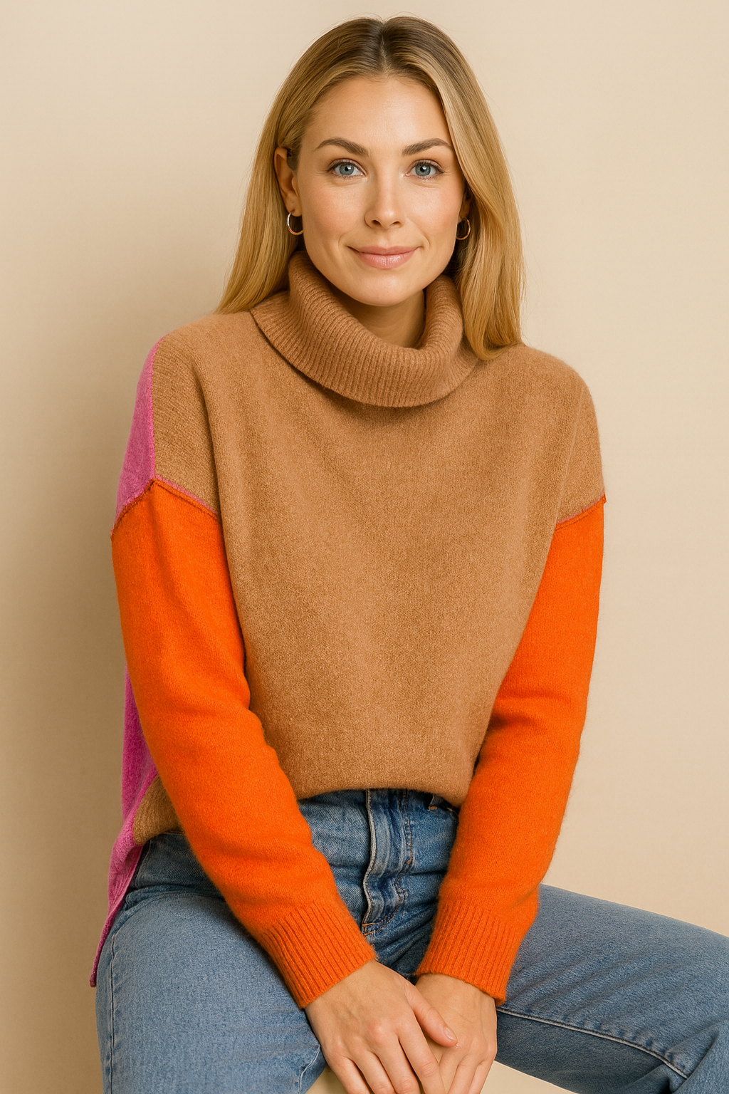 Dames Coltrui Kleurblok Design Raisa - Mode Vibes