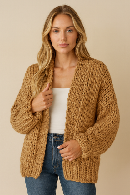 Dames Gebreide Vest Stijlvol Chunky Rani - Mode Vibes