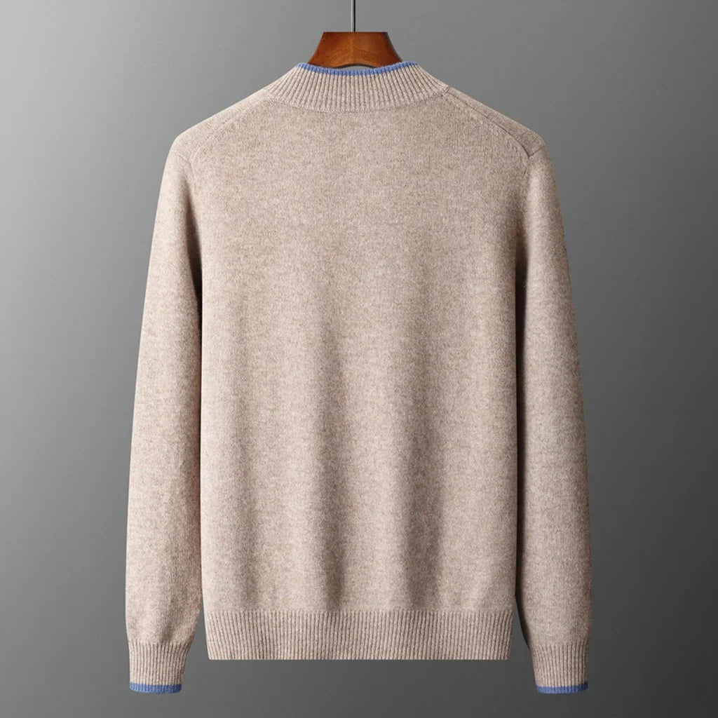 Aurel – Heren Cashmere Vest met Rits en Elegante Pasvorm