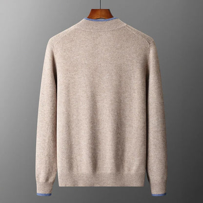 Aurel – Heren Cashmere Vest met Rits en Elegante Pasvorm