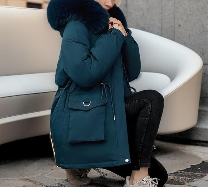 Elegante Winterjas voor Vrouw Warm en Stijlvol