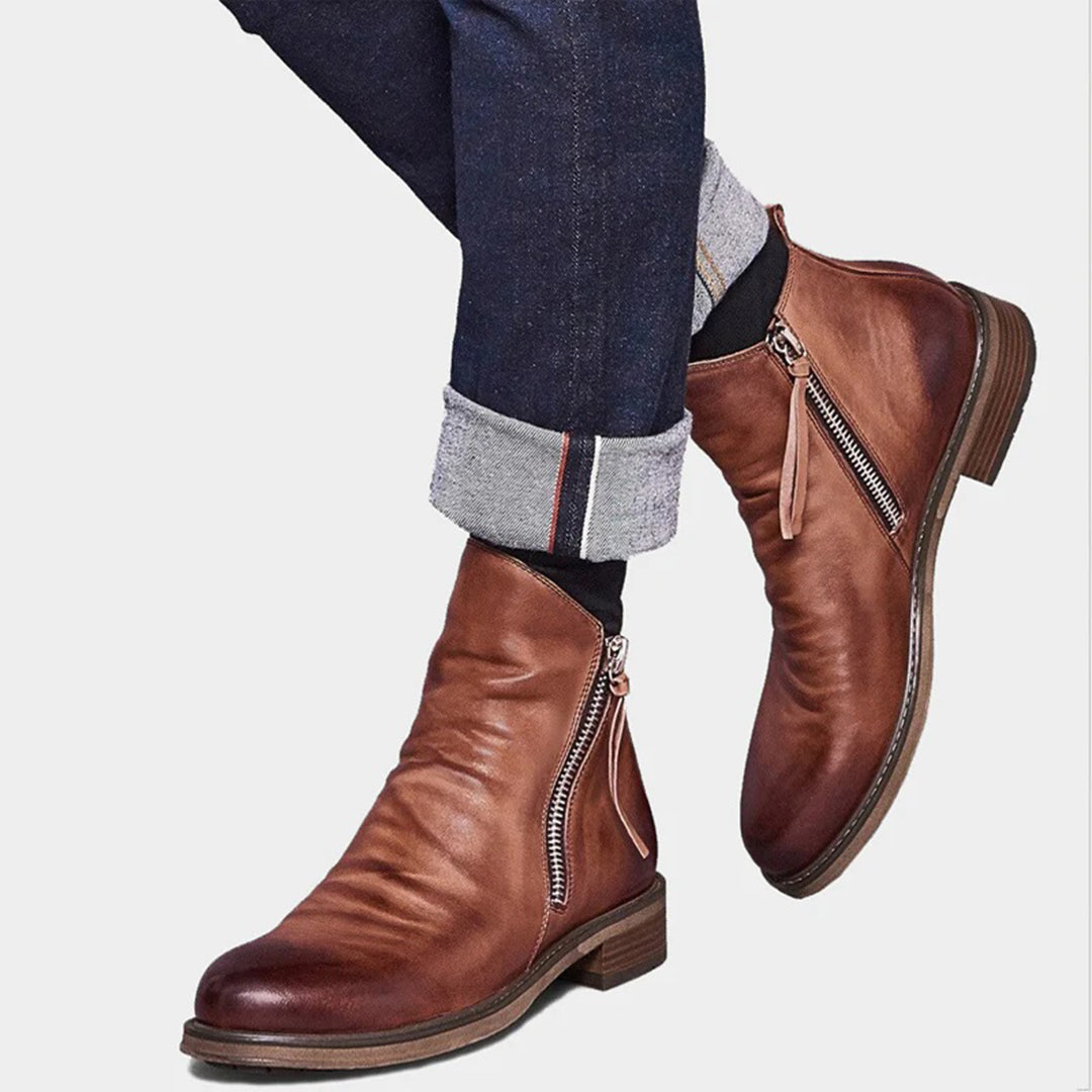 Leren Chelsea Boots Klassiek Design voor Mannen