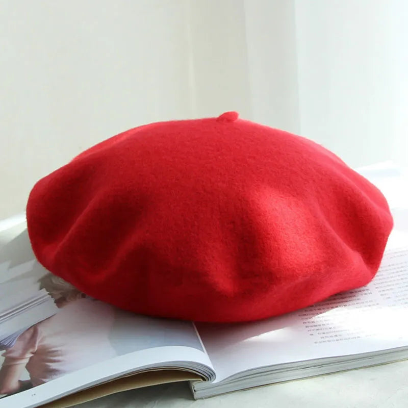 Wollen Baret Becka Stijlvol Warm - Mode Vibes