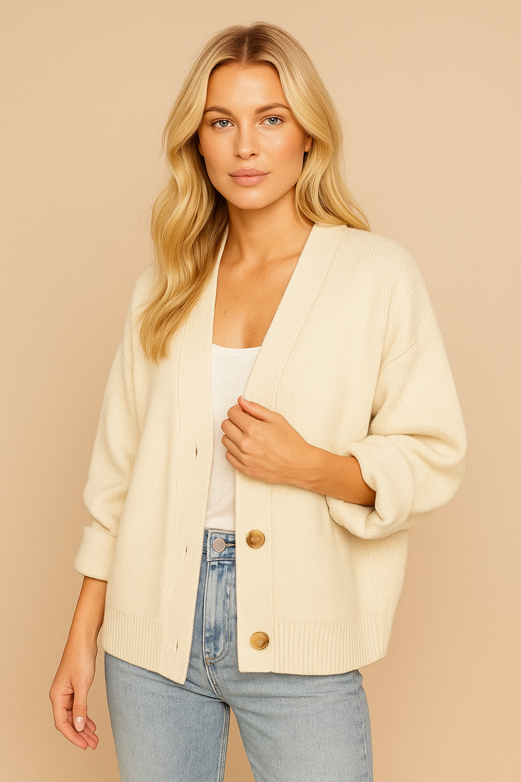 Dames Gebreide Vest Koreaanse Stijl Met Knopen Zacht - Mode Vibes