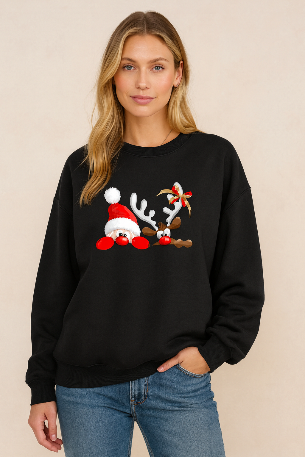 Dames Kersttrui Rendier-print Festief Warm - Mode Vibes
