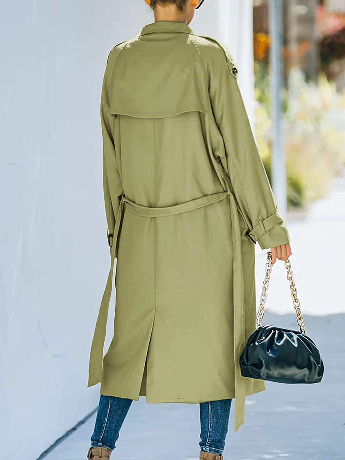 Lange Trenchcoat Dames Stijlvol Waterdicht