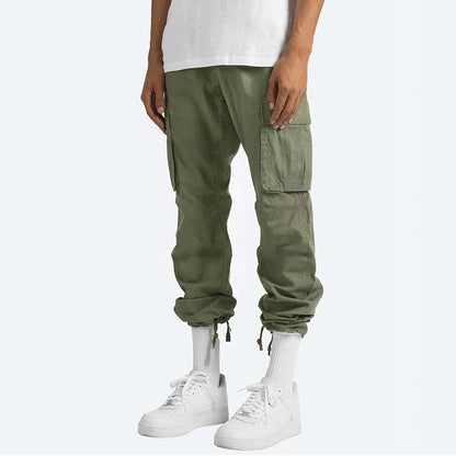 Heren Cargo Broek Zwart Comfortabele Stof