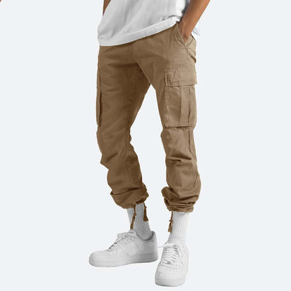Heren Cargo Broek Zwart Comfortabele Stof