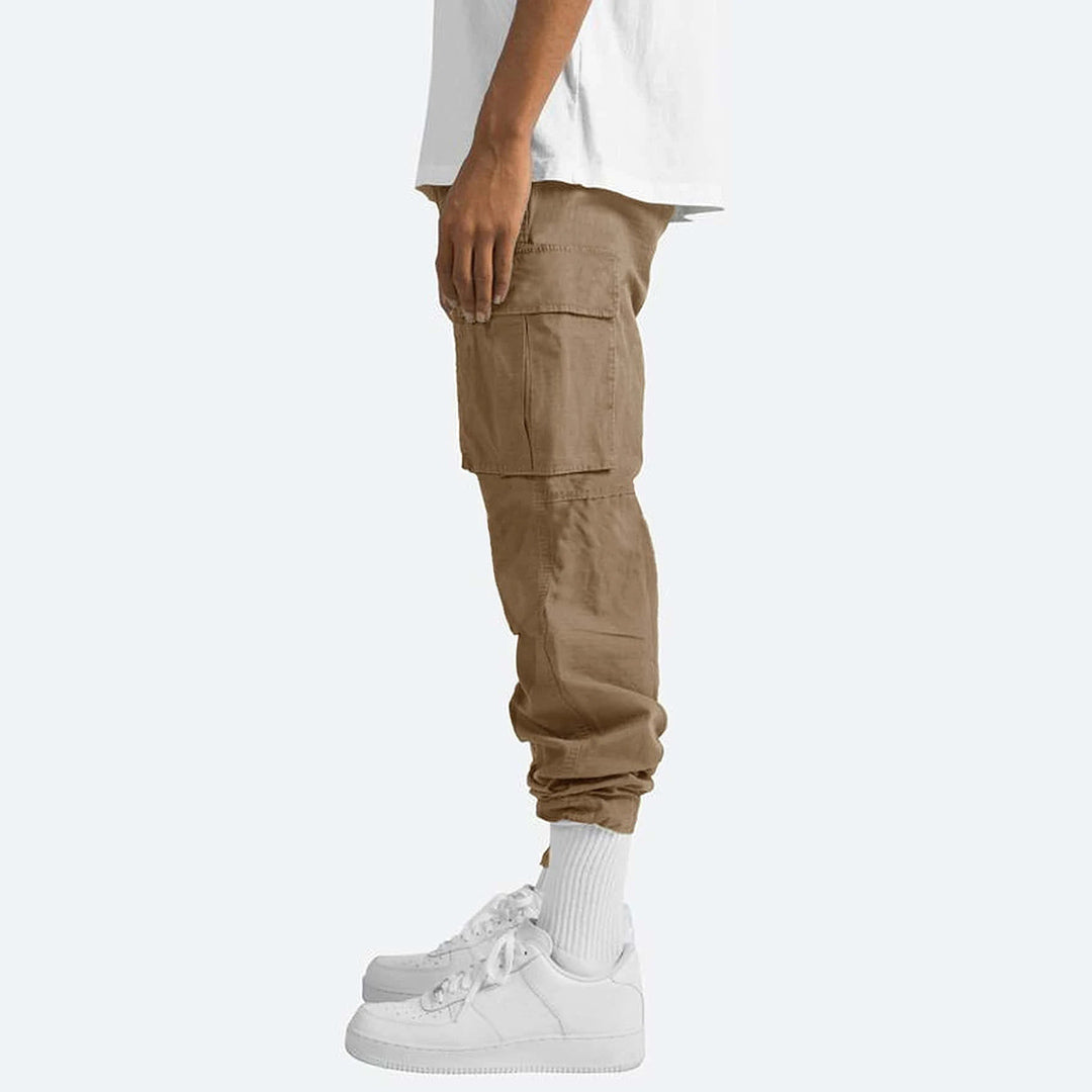 Heren Cargo Broek Zwart Comfortabele Stof