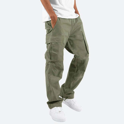 Heren Cargo Broek Zwart Comfortabele Stof