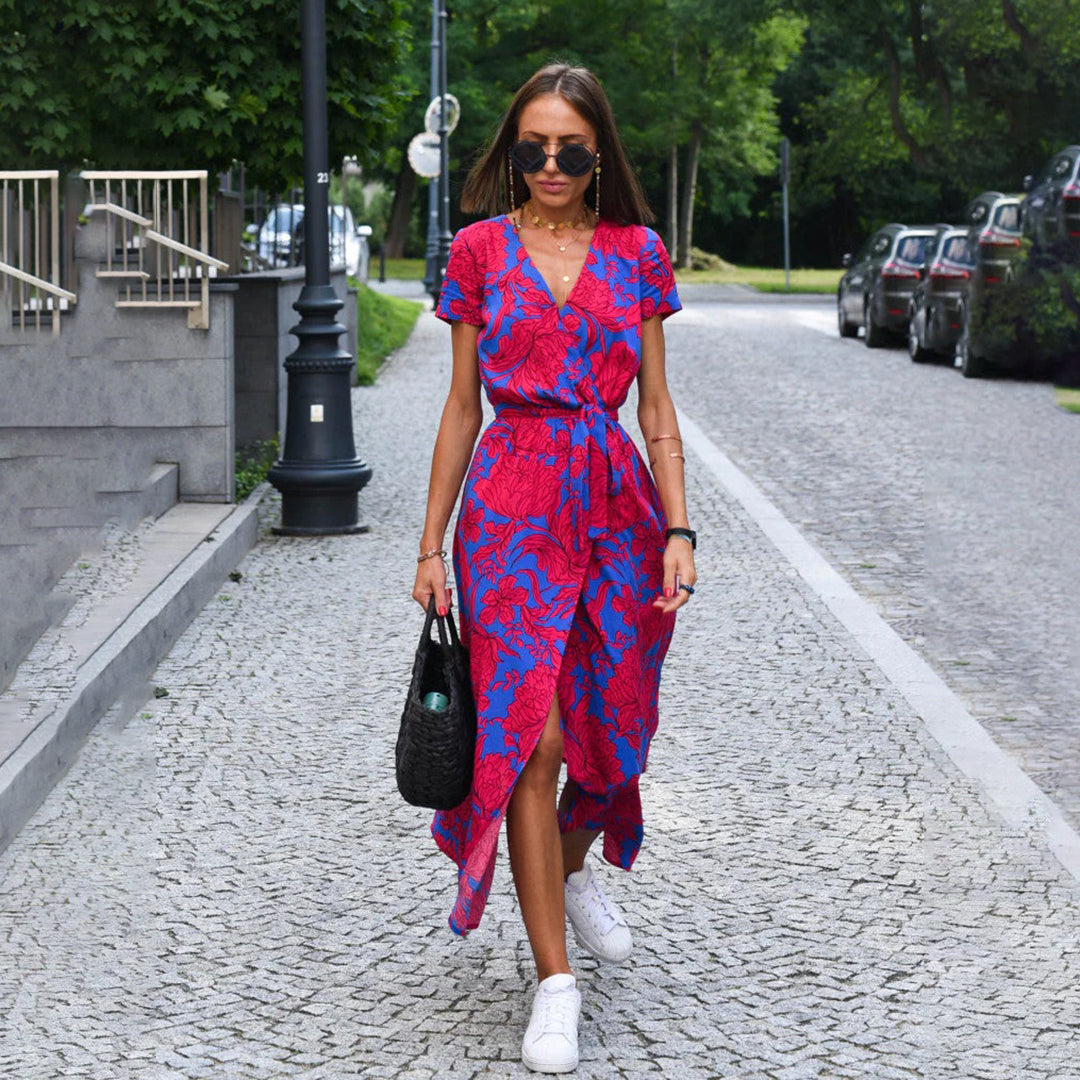 Zomerjurk Vrouwelijk Jurk Casual Lange Mouw - Mode Vibes