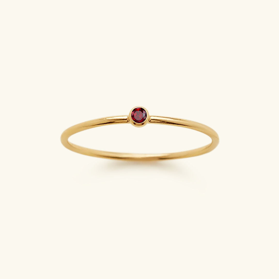 Geboortesteen Ring Zirkonia Celestia - Mode Vibes