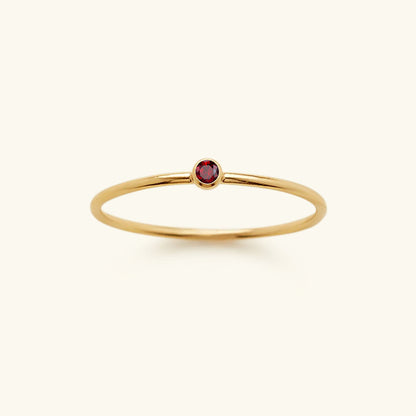 Geboortesteen Ring Zirkonia Celestia - Mode Vibes