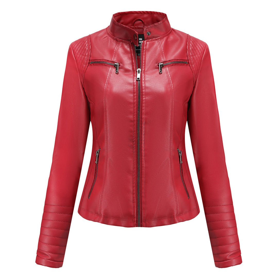 Leren Dames Jas Stoer Elegant Model