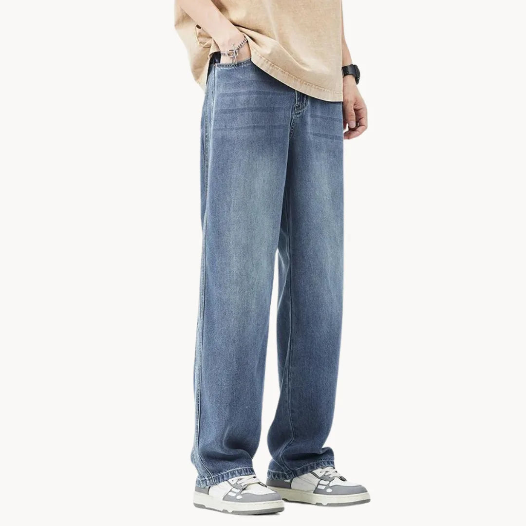 Heren Jeans Relax Fit Licht Gewassen - Mode Vibes