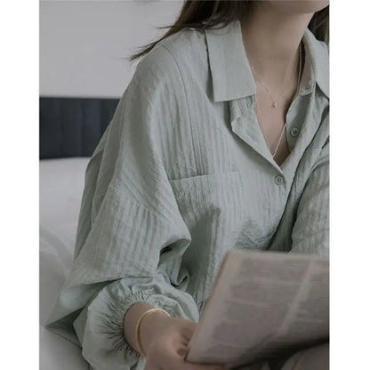 Urban Chic Retro Katoen Linnen Shirt