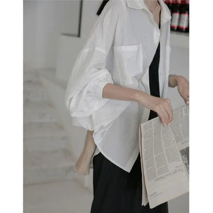 Urban Chic Retro Katoen Linnen Shirt