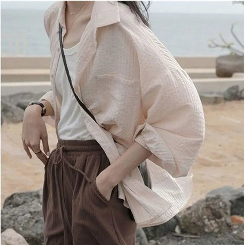 Urban Chic Retro Katoen Linnen Shirt