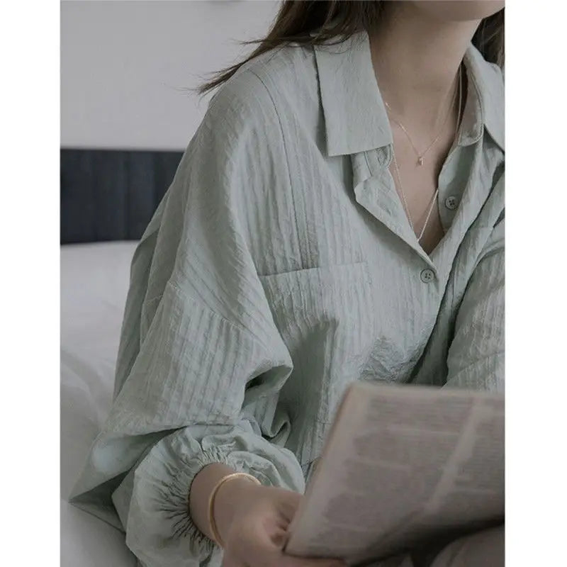 Urban Chic Retro Katoen Linnen Shirt