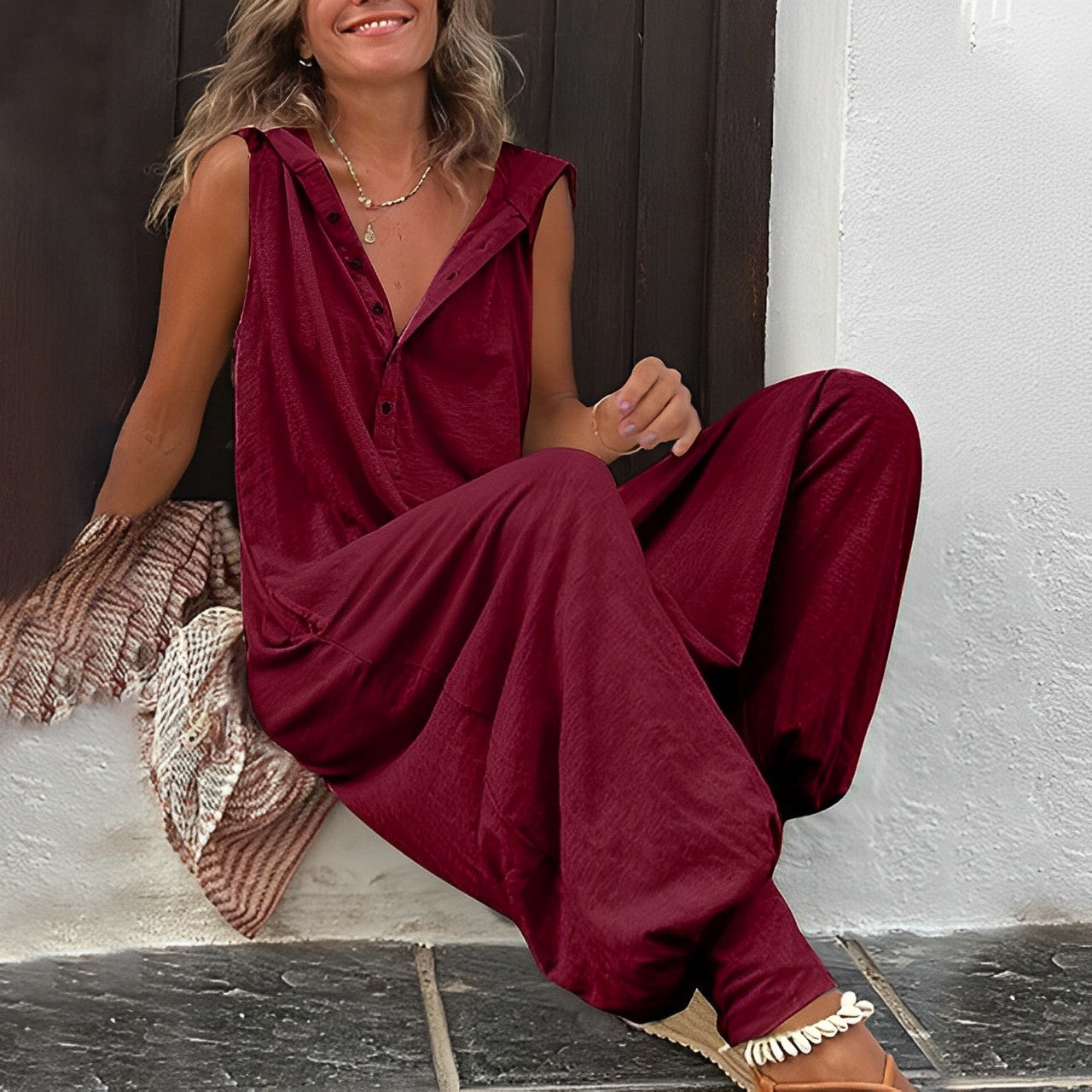 Dames Jumpsuit Jurk met Broek