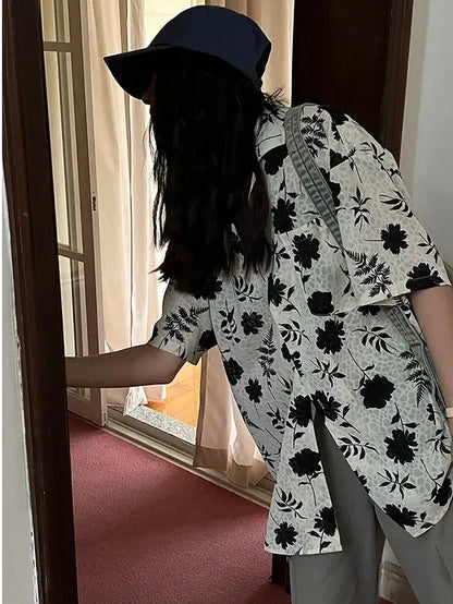 BlossomCharm Print Zomer Blouse