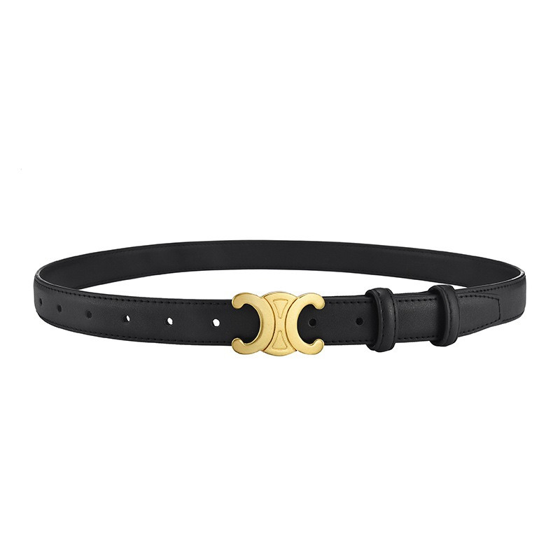 Leren Riem Verstelbaar met Gouden Gesp - Mode Vibes