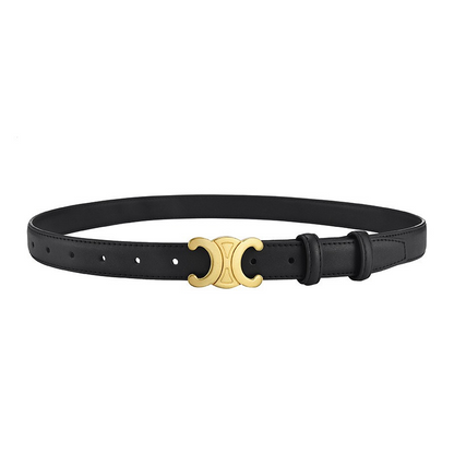 Leren Riem Verstelbaar met Gouden Gesp - Mode Vibes