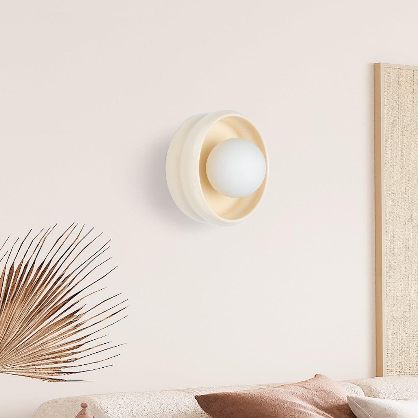 Wandlamp Ronde Keramische Schakelbare Lamp Circo