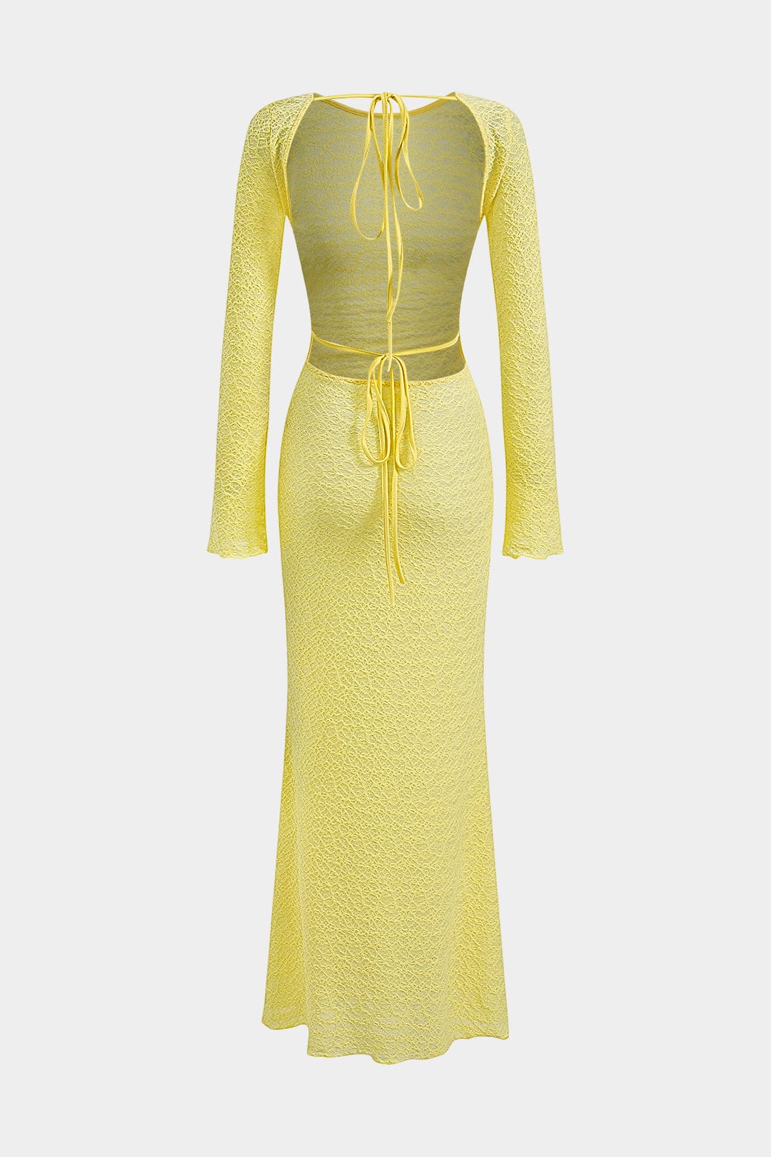 Maxi Jurk Rugstrik Glamour Elegante Vrouwelijke Jurk