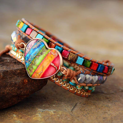 Armband Chakra Energie Zilver Wikkel Design