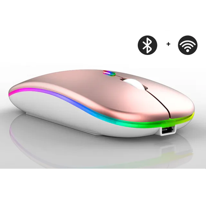 Bluetooth Muis Draadloos Oplaadbaar met LED Verlichting