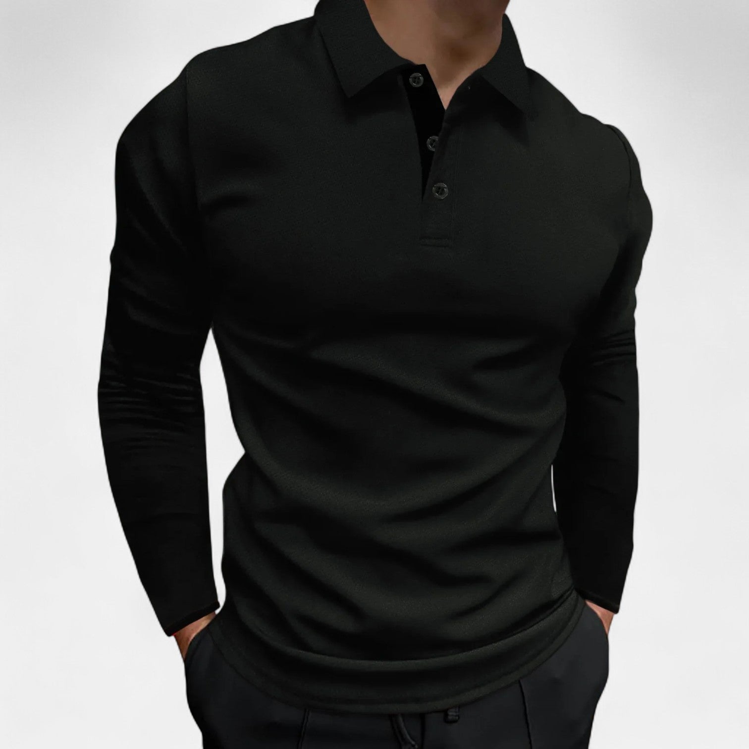 Rovian | Polo a maniche lunghe elegante e traspirante 0
