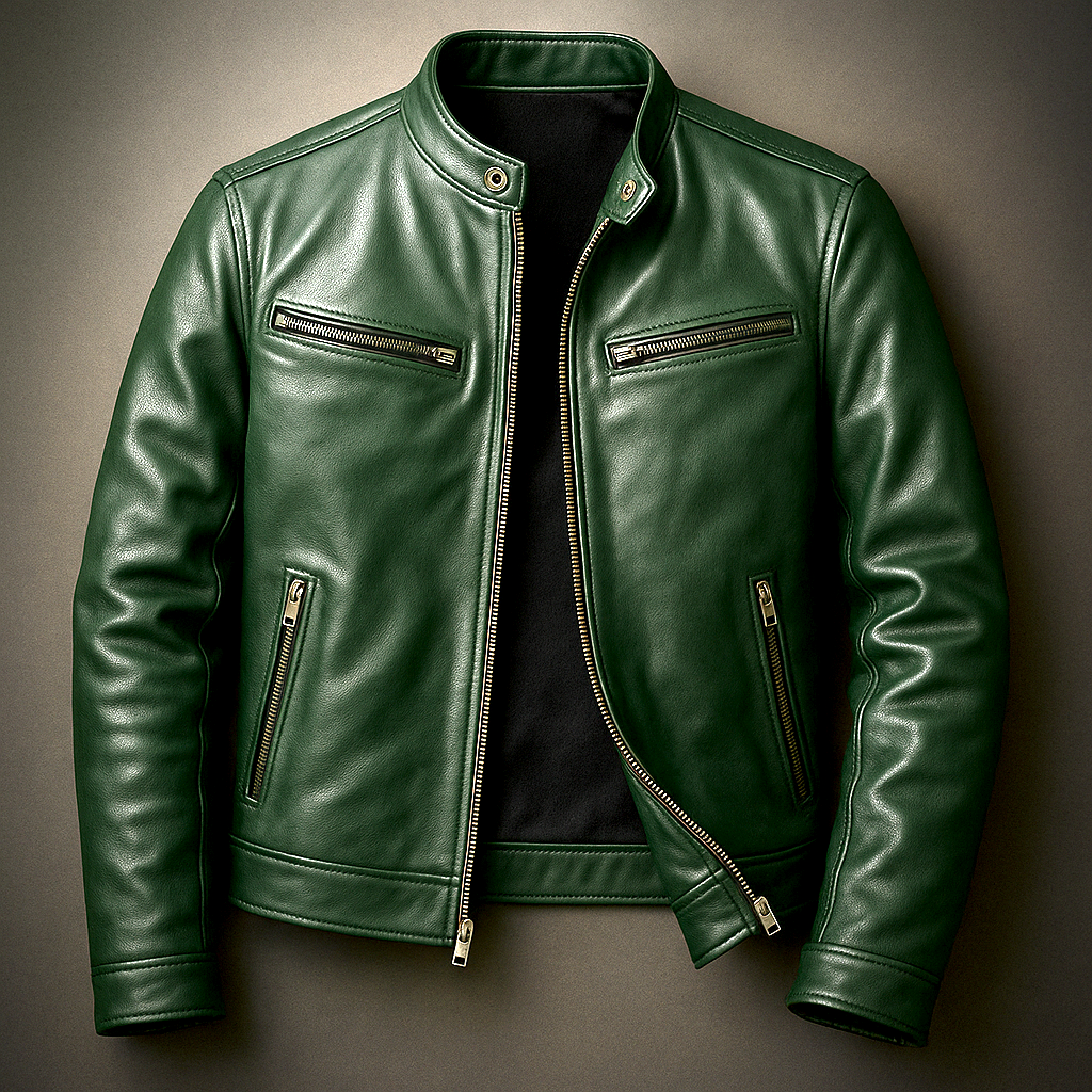 Ryder | Vintage Leren Jas Heren met Gestructureerde Pasvorm 3