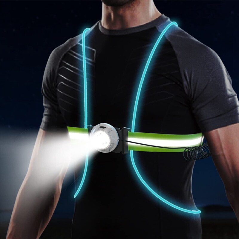 Reflecterend Hardloopvest LED Veiligheidsvest voor Avondrennen