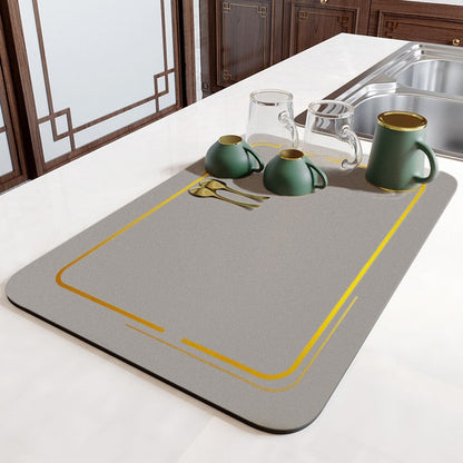 Afdruipmat Antislip Superabsorberend voor Keuken en Badkamer