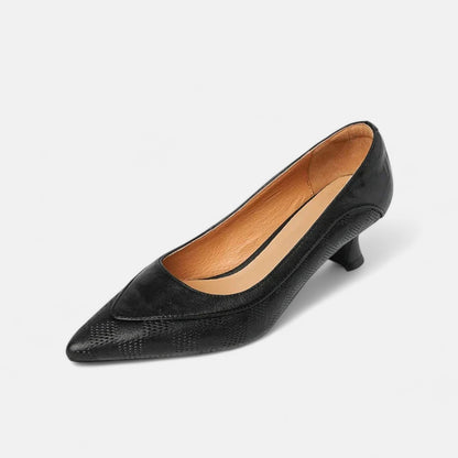 Dames Leren Hakken Elegante Pasvorm