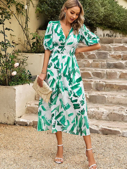 Dames Zomerjurk Elegant Lichtgewicht Pasvorm