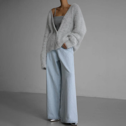 Aurora Kasjmier-Look Damesvest – Zacht en Stijlvol Wintervest voor Koude Dagen