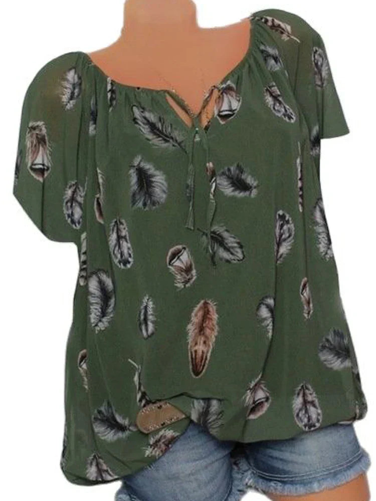 Vrouwelijke Zelena Top Casual Stijlvol Mode